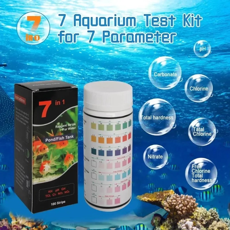 Marine Aquarium Water Test Kit - شرائط اختبار حوض السمك الأكثر مبيعًا،