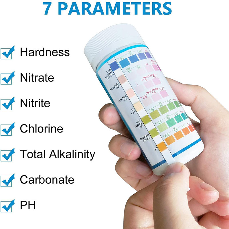 Marine Aquarium Water Test Kit - 7-IN-1 شرائط اختبار حوض السمك 100