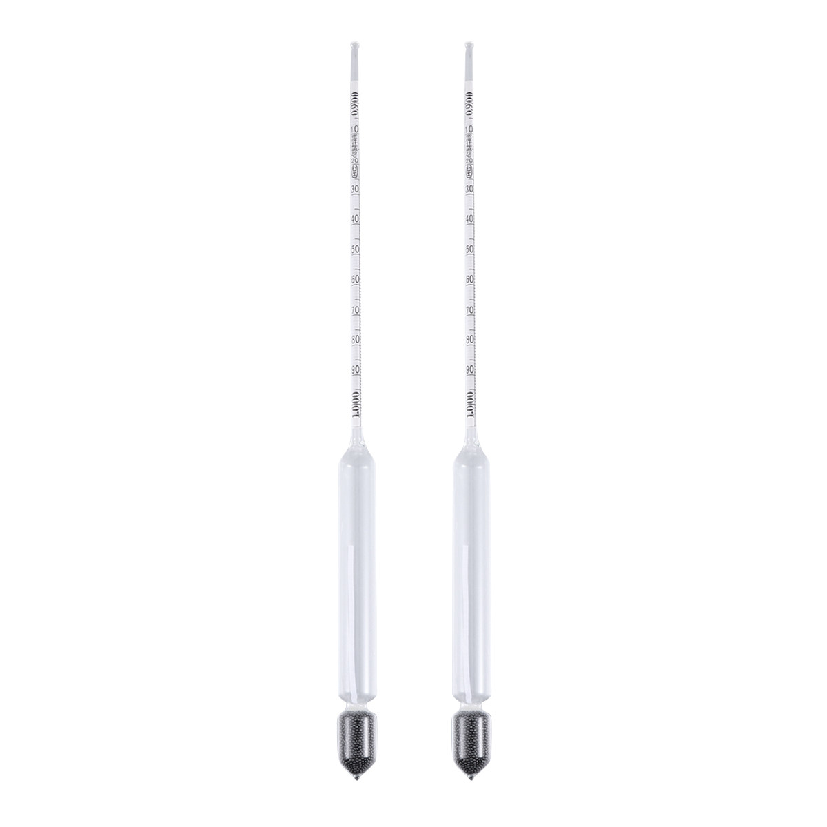 Marine Aquarium Hydrometer - قطعتان من مقياس الكثافة الزجاجي الممتاز