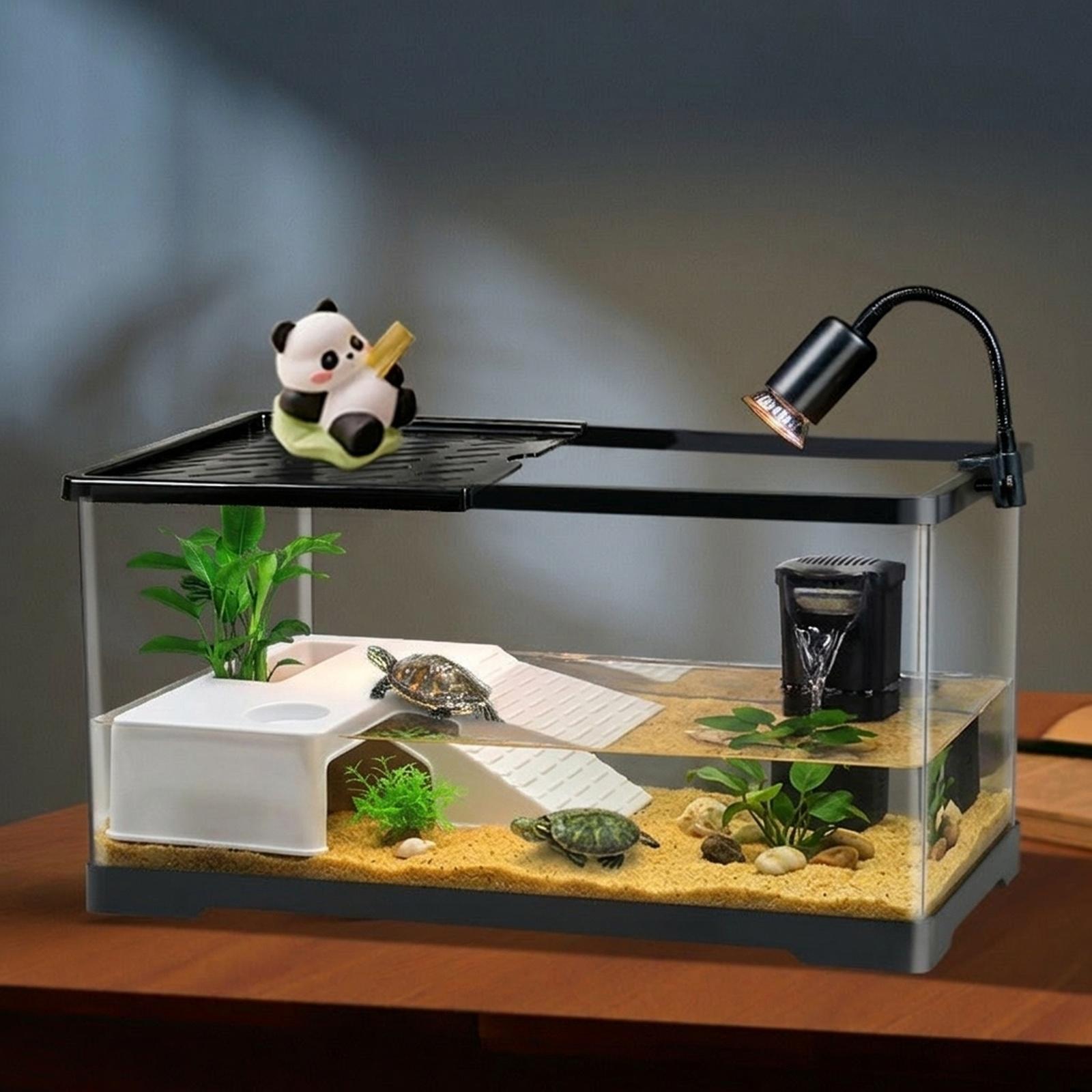 Marine Aquarium Hobby - منصة استراحة وتشمس للسلاحف، ديكور حوض