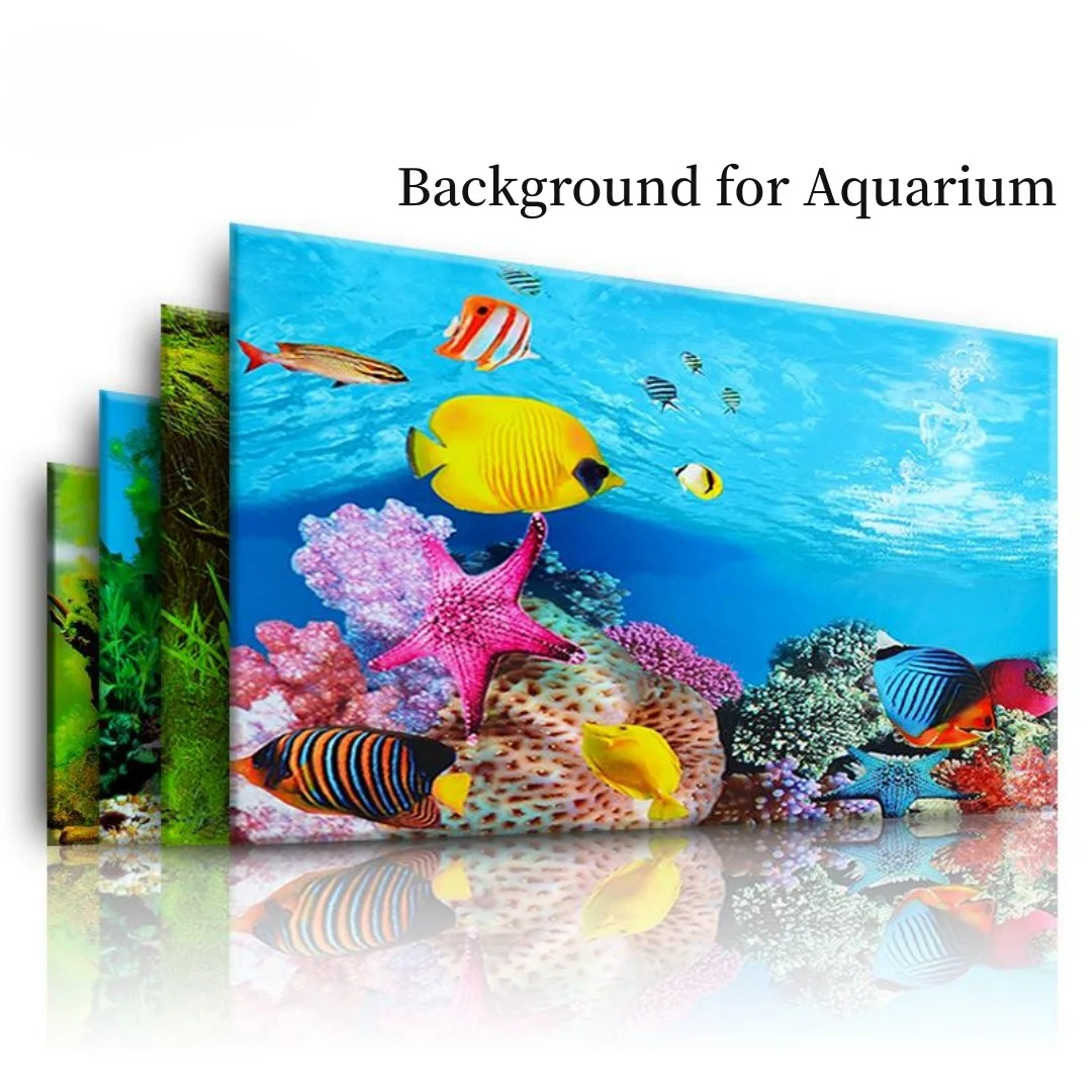 Marine Aquarium Hobby - خلفية حوض السمك ثلاثية الأبعاد ملصق