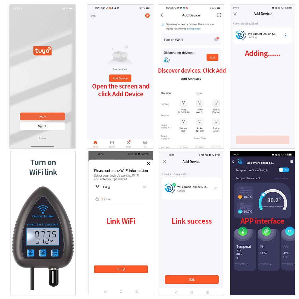 Tuya WiFi مقياس جودة المياه ،  - مراجعة Marine Aquarium Water Test Kit وسعره