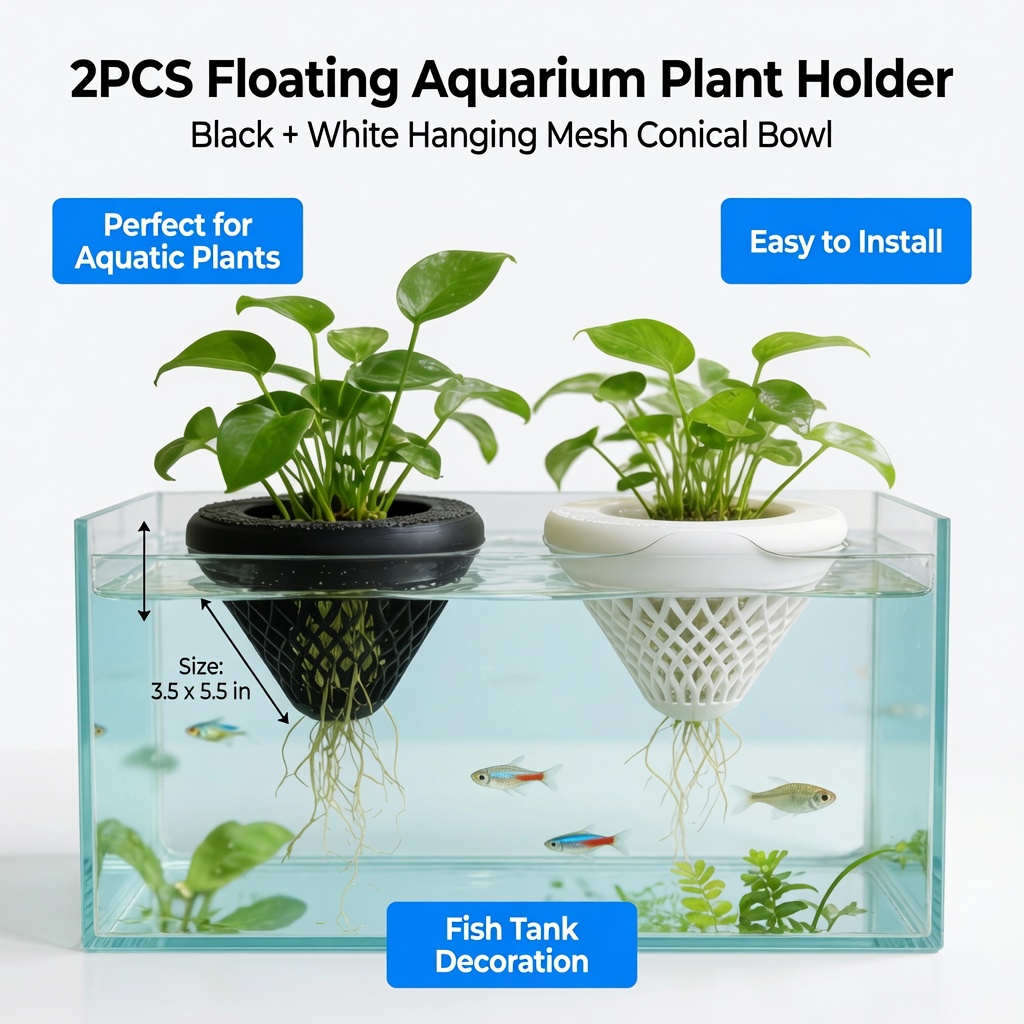 قطعتان من حامل النباتات العائم - مراجعة Marine Aquarium Hobby وسعره