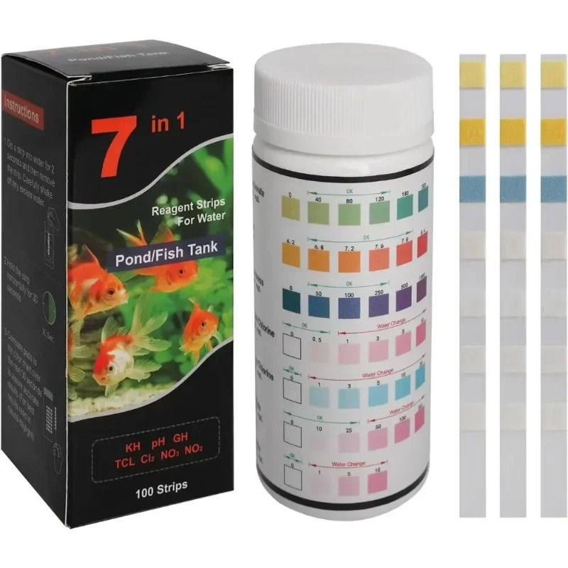 شرائط اختبار حوض السمك الأكثر  - مراجعة Marine Aquarium Water Test Kit وسعره