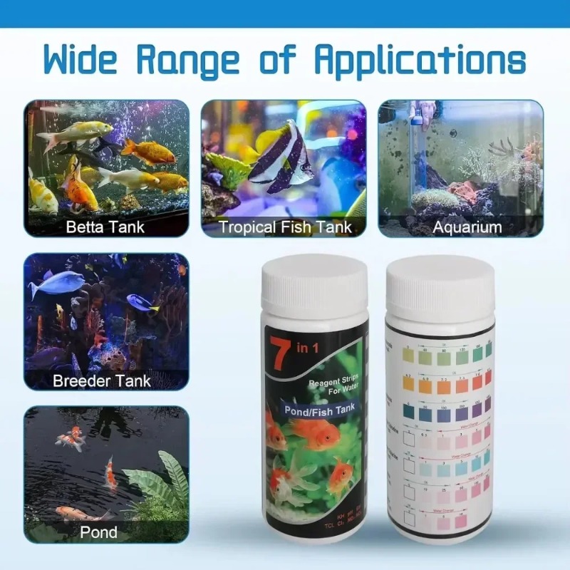 شرائط اختبار حوض السمك الأكثر  - مراجعة Marine Aquarium Water Test Kit وسعره