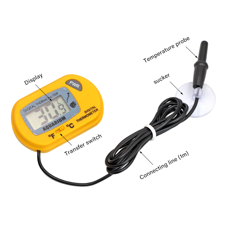 مقياس حرارة رقمي LCD لحوض السم - مراجعة Marine Aquarium Hydrometer وسعره
