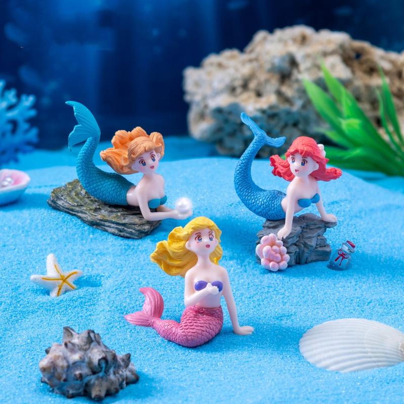 4 قطع من تماثيل حورية البحر ال - مراجعة Marine Aquarium Hobby وسعره