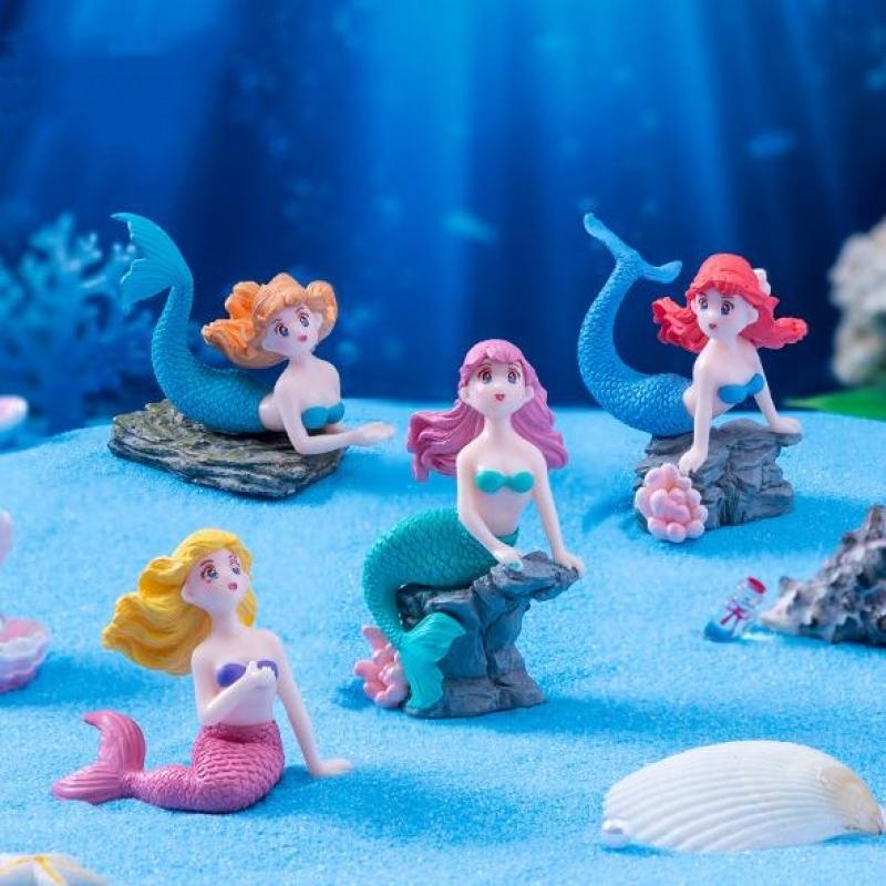 4 قطع من تماثيل حورية البحر ال - مراجعة Marine Aquarium Hobby وسعره