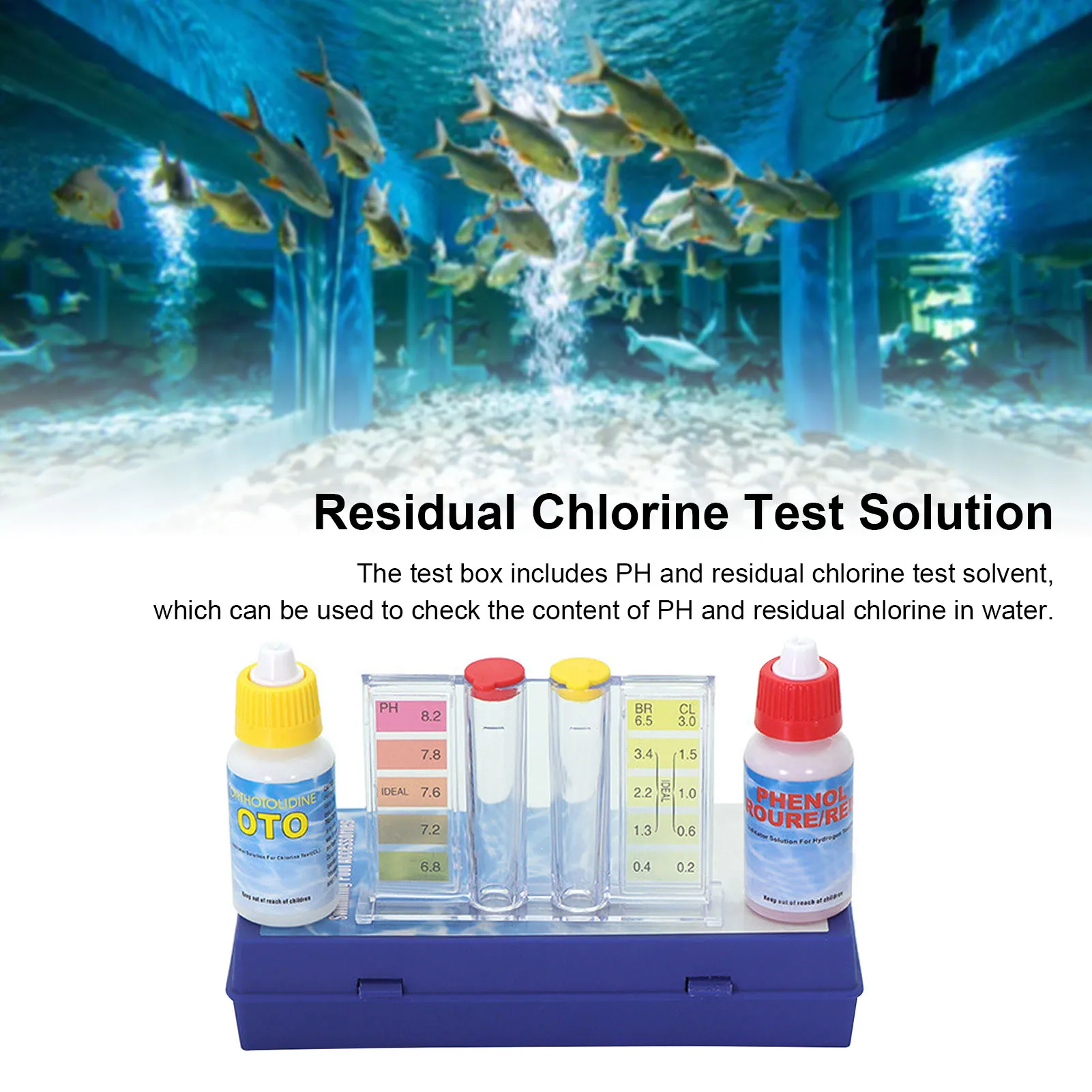 اختبار محلول اختبار جودة الميا - مراجعة Marine Aquarium Water Test Kit وسعره