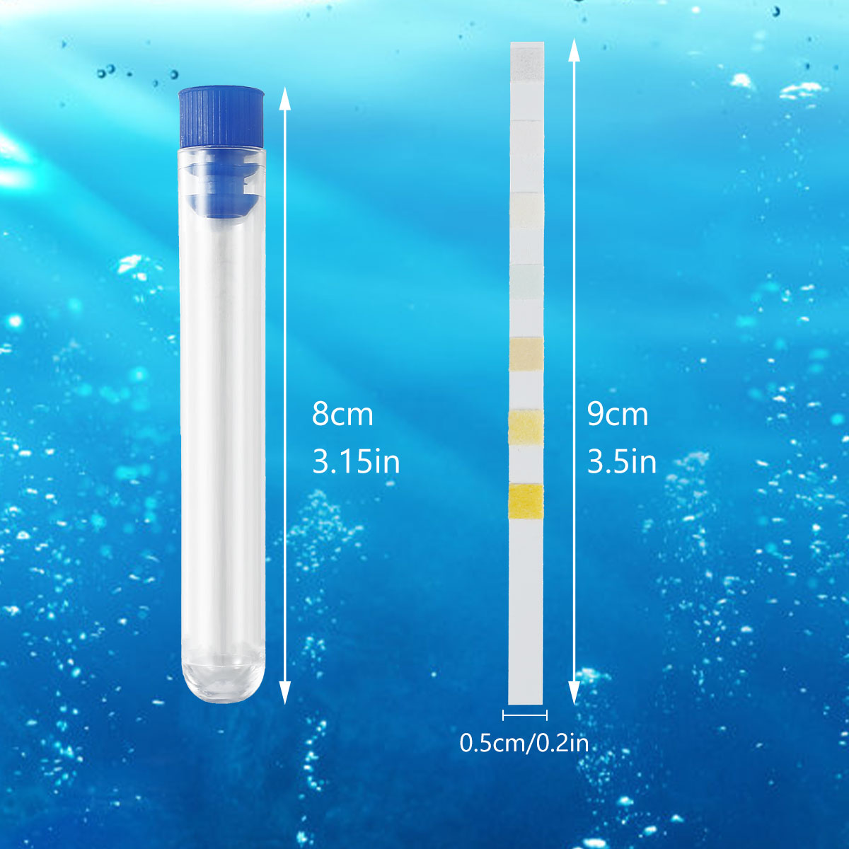 100/200 قطعة شرائط اختبار حوض  - مراجعة Marine Aquarium Water Test Kit وسعره