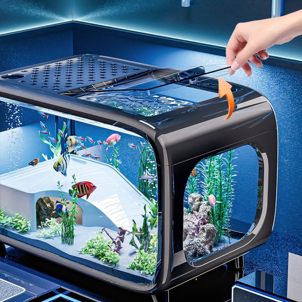 شفافة فاخرة خزان الأسماك دائم  - مراجعة Marine Aquarium Hobby وسعره